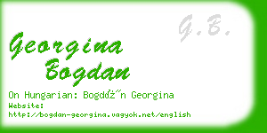 georgina bogdan business card